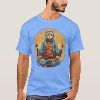 T-shirt Un ami de chats de yoga