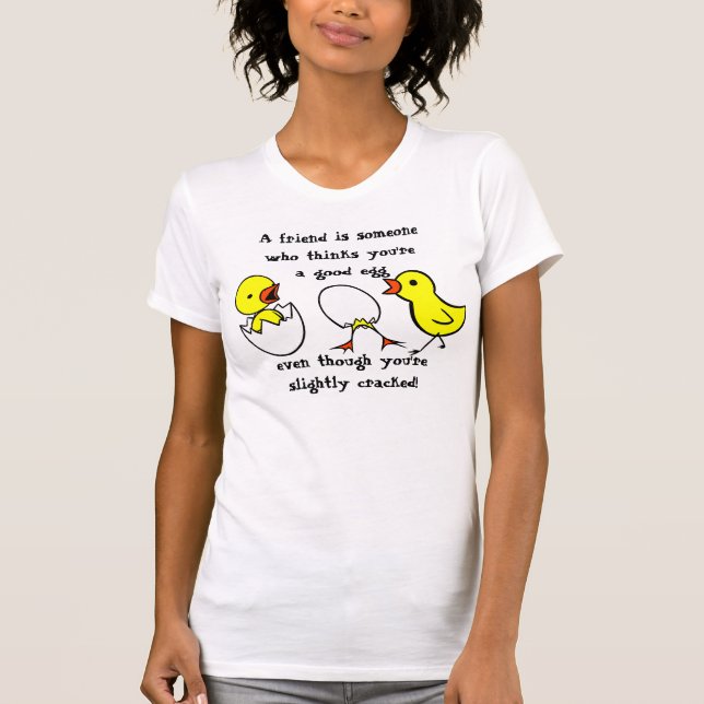 T-shirt Un ami est quelqu'un de drôle à dire (Devant)