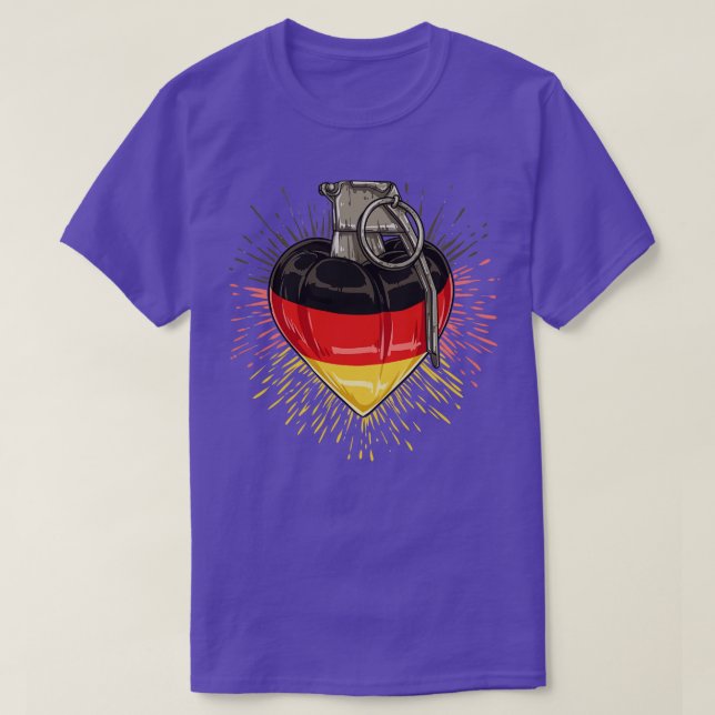 T-shirt Un amour explosif pour l'Allemagne (Design devant)