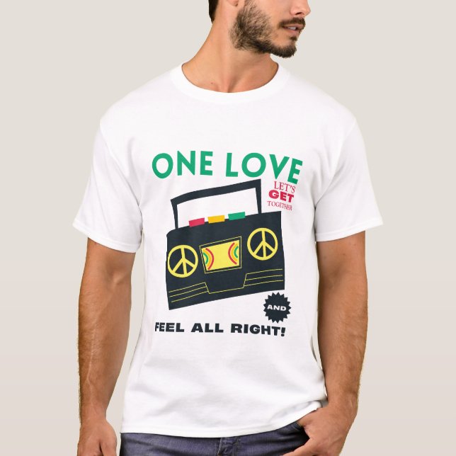 T-shirt Un amour Jamaïque (Devant)
