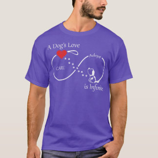 T-shirt Un amour pour les chiens est infini