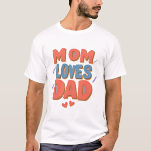 T-shirt Un amour sans fin : un hommage à maman et papa"