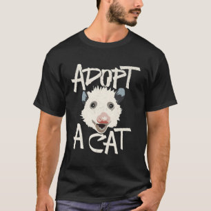 T-shirt Un Amoureux des chats Amusant Adopte Un Chat Possu