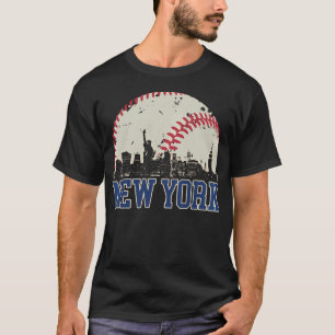T-shirt Un Amoureux Du Baseball Retro De New York S'Est Re
