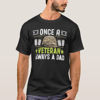 T-shirt Un ancien combattant toujours un papa ancien père