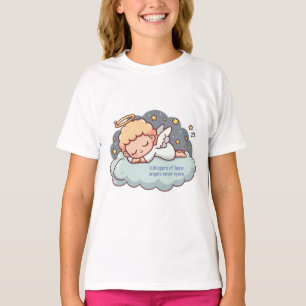 T-shirt un ange au repos attend l'appel
