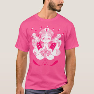 T-shirt Un ange de prière sincère rose