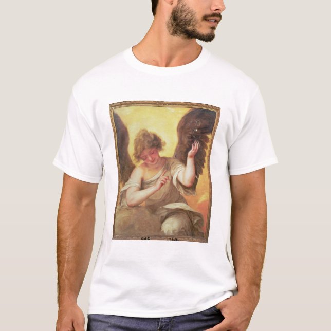 T-shirt Un ange tenant un flacon en verre (Devant)