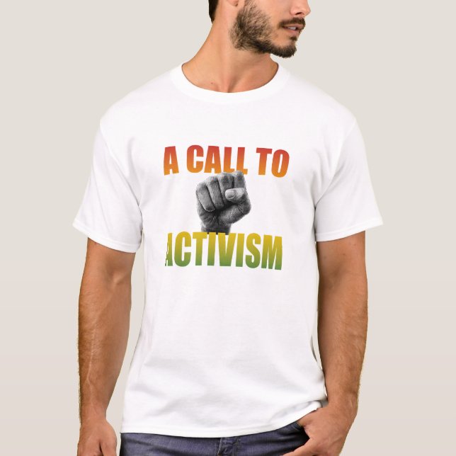 T-shirt « Un appel à l'activisme » (Devant)