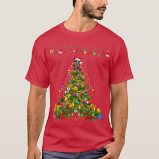 T-shirt Un arbre de Noël illumine le chien de bétail austr