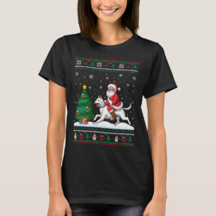 T-shirt Un arbre de Noël laid éclaire Noël Père Noël équit