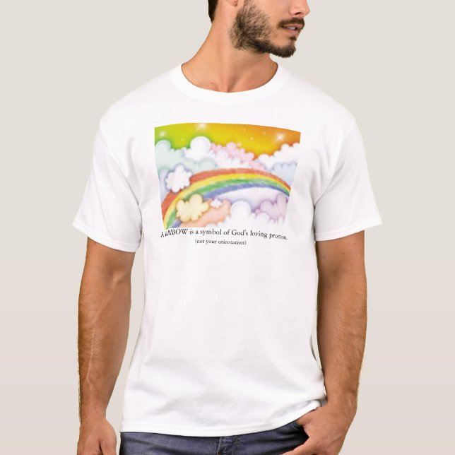 T-shirt Un arc-en-ciel est… (Devant)