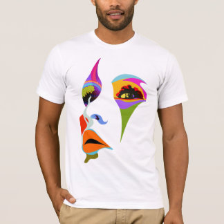 T-shirt Un arc-en-ciel majestueux s'étend à travers le cie