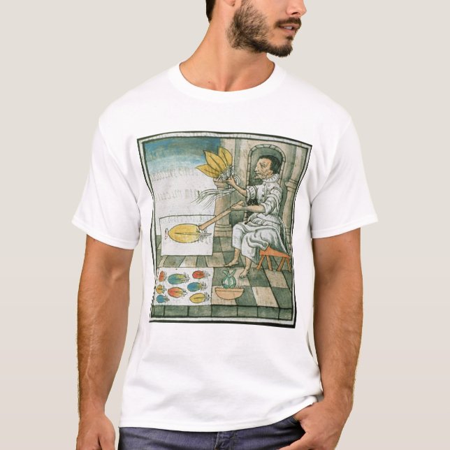T-shirt Un artisan aztèque de plume (Devant)