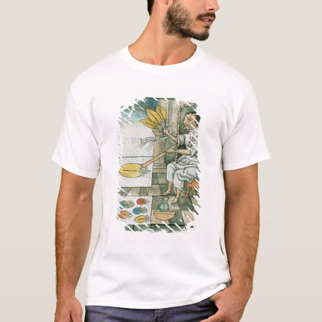 T-shirt Un artisan aztèque de plume (Devant)