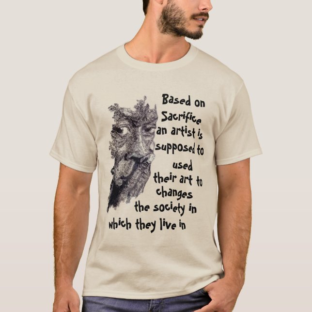 T-shirt un artiste (Devant)