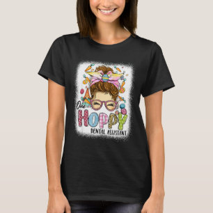 T-shirt Un assistant dentaire joyeux léopard lapin chignon