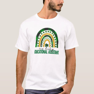 T-shirt Un assistant éducatif chanceux Rainbow St Patrick