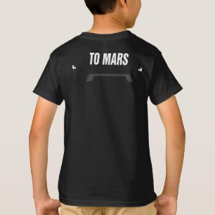 T-shirt Un astronaute amusant prend du pop-corn à mars - 