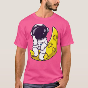 T-shirt Un Astronaute Assis Sur Un Dessin De Lune