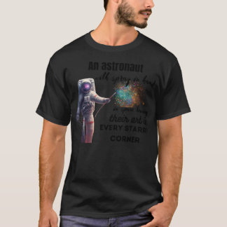 T-shirt Un Astronaute Avec Spray À La Main Dans L'Espace, 