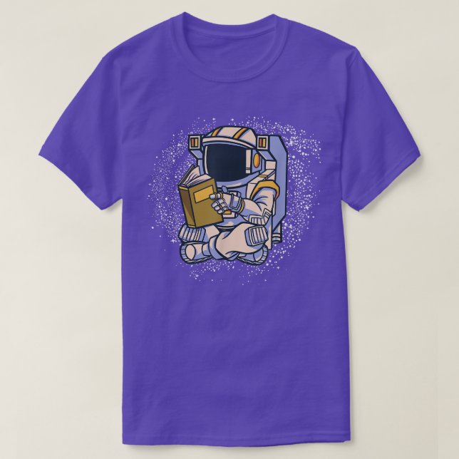 T-shirt Un astronaute dans l'espace avec de bonnes étoiles (Design devant)