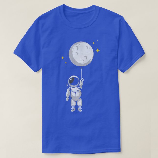T-shirt Un astronaute Dans L'Espace Qui Détient Le Ballons (Design devant)