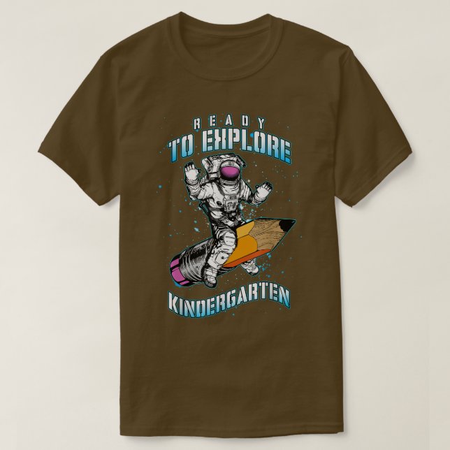T-shirt Un astronaute de retour à l'école prêt à explorer  (Design devant)