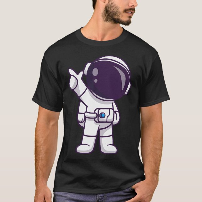 T-shirt Un astronaute drôle (Devant)