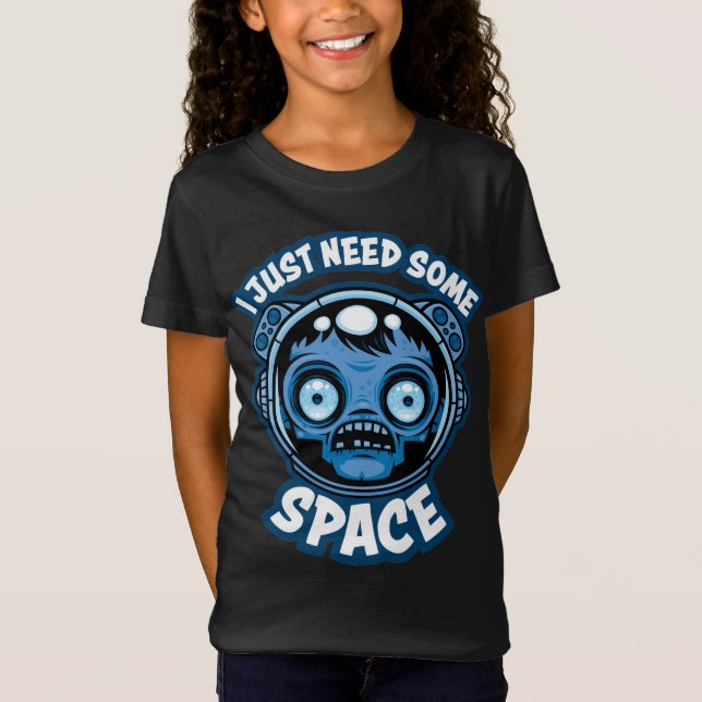 T-Shirt Un Astronaute Zombie A Besoin D'Espace (Devant)