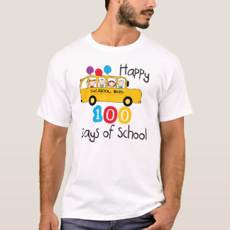 T-shirt Un autobus scolaire fête ses 100 jours