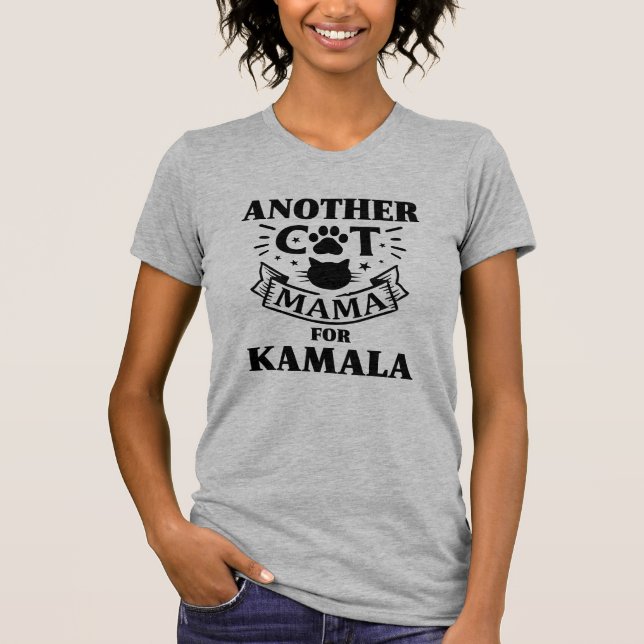 T-shirt Un autre chat Mama pour Kamala Harris Président 20 (Devant)