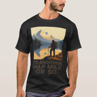 T-shirt Un Autre Demi-Mille Randonnée Randonneur Sac à Dos
