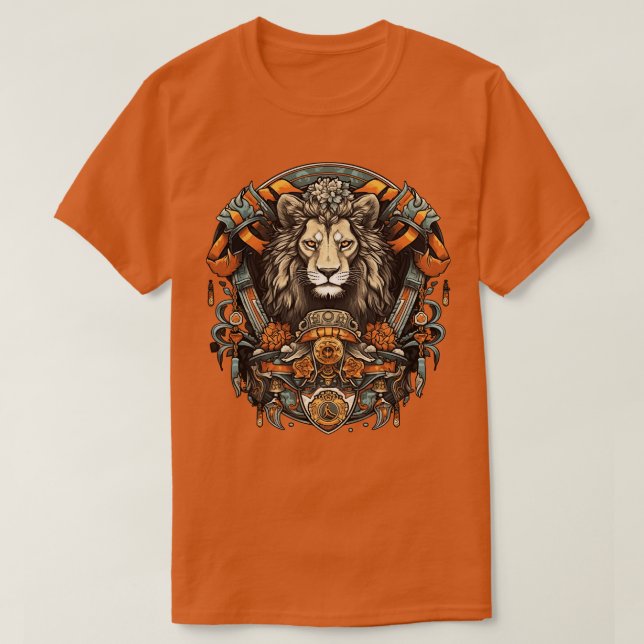 T-shirt Un autre design primé Celui-ci a un Lion sur (Design devant)