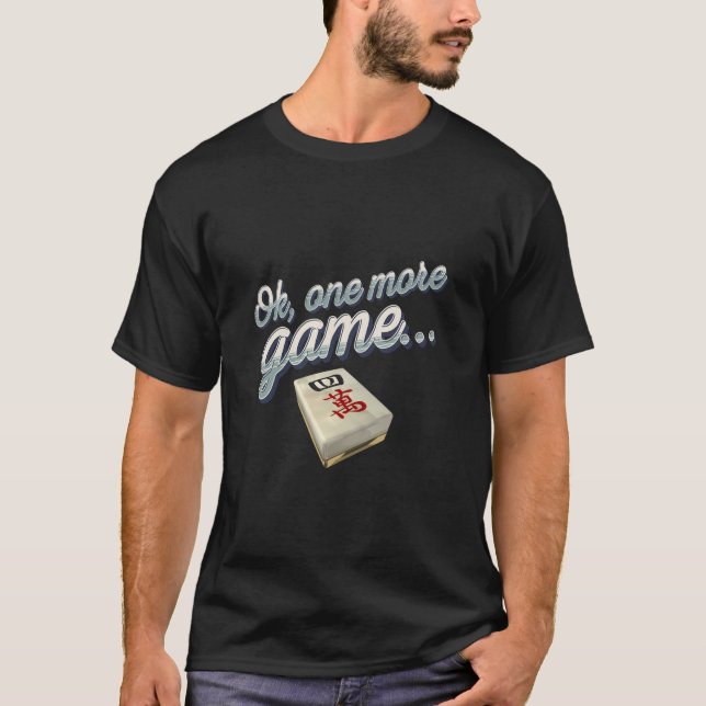 T-shirt Un Autre Jeu Drôle Mahjong Obsédée (Devant)