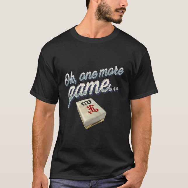 T-shirt Un Autre Jeu Drôle Mahjong Obsédée (Devant)