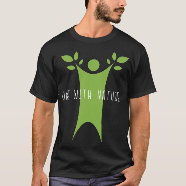 T-shirt Un avec la nature (Devant)