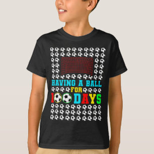 T-shirt Un ballon pour 100 jours de fun enfants garçons jo