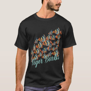 T-shirt Un banc de poissons Tigre Barb nageant