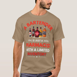 T-shirt Un barman punk Un barman est juste un pharmacien W