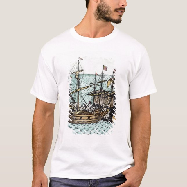 T-shirt Un bateau de trésor espagnol (Devant)