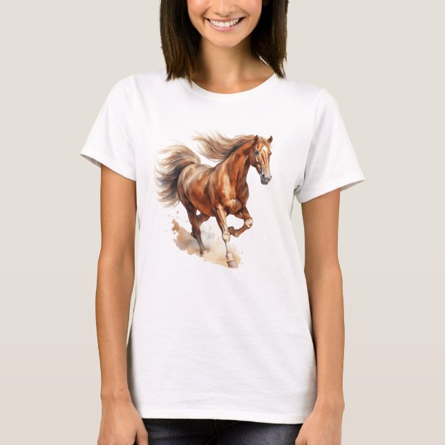 T-shirt Un beau cheval sauvage (Devant)