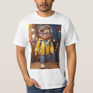 T-shirt Un beau jeune garçon de 3 ans mignon design