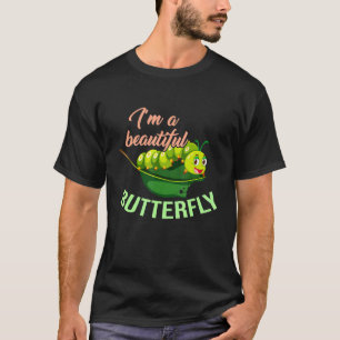 T-shirt Un Beau Papillon Caterpillar Cycle de vie Inse