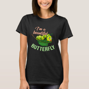 T-shirt Un beau papillon chenilles cycle de vie insecte