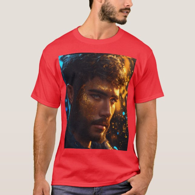 T-shirt Un bel homme bien construit (Devant)
