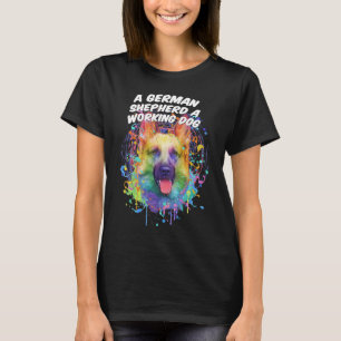 T-shirt Un berger allemand un chien qui travaille Shepard