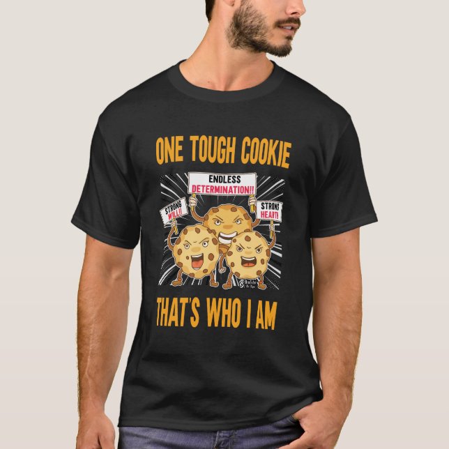 T-shirt Un biscuit dur Hommes Noir (Devant)