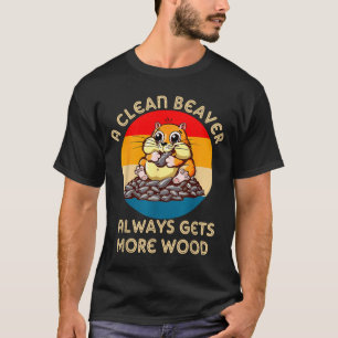 T-shirt Un blaireau propre adulte plaisante toujours une b