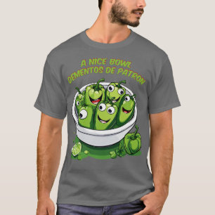T-shirt un bol de poivron vert de dementos